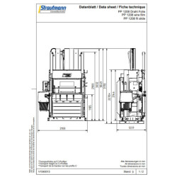 PP1208 lis na papír vázání drátem, QuickDoor, hydraulické dveře