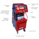 Odsávání klimatizace R1234yf/R134a/vozík/váha