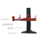 Jednosloupový zvedák 3,5 t 527611