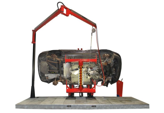 SEDA MDS 2 platforma s TiltLift TL-2 a Dismantling Swingarm