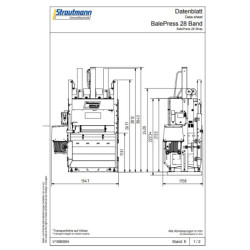 BP28 lis na papír a folii vázání páskou