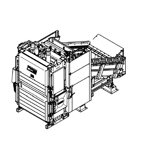 JLB Jumbo-Poloautomatický lis, otevřený podavač, QuickLink, 2R