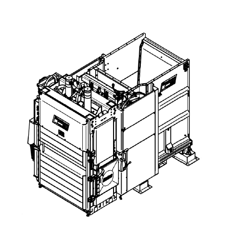 JLB Jumbo-Poloautomatický lis, s kyvadlem pro PET, QuickLink, 2R