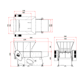 Předdrtič 78 kW/dopravník a magnet