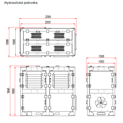 Předdrtič 78 kW/dopravník a magnet