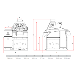 Suchý separátor 3,5 kW 1500 kg/hod