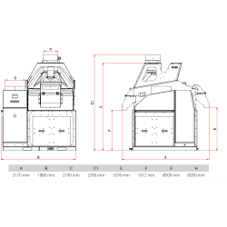 Suchý separátor 5 kW 3000 kg/hod