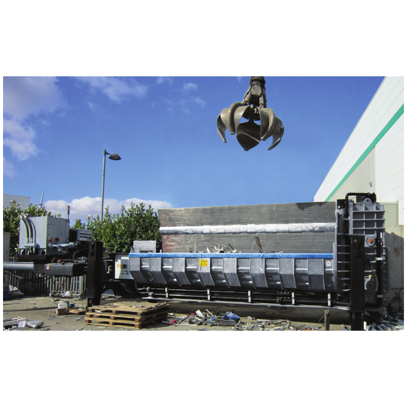 Nůžky na balíky 715 tun (6 m korba) s dieselovým mot. a dál. ovl.