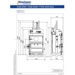 BP6 lis na papír a folii vázání páskou