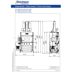 PP1208 lis na folii vázání páskou, hydraulické dveře